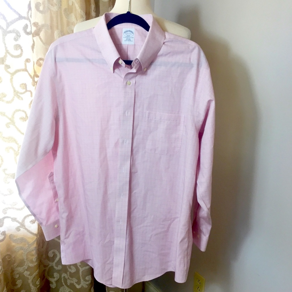 Brooks Brothers Red Plaid Button Down Dress Shirt